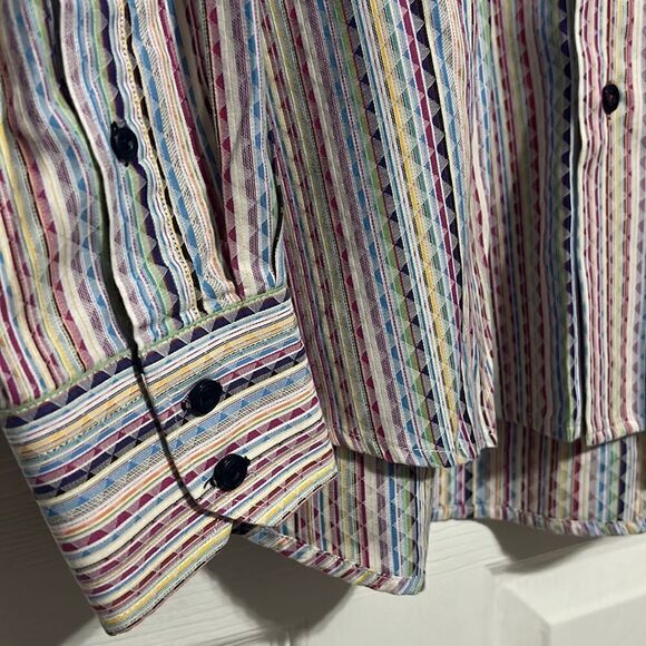 🔥🔥 CUADRA STPLE LEGACY High End Quality Button Down Shirt - PERFECT - Sz Lg - Picture 5 of 11